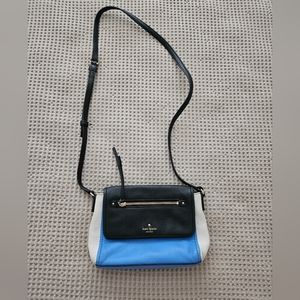 Kate Spade Purse Holden Street Carson Colorblock Foldover Crossbody Island Blue